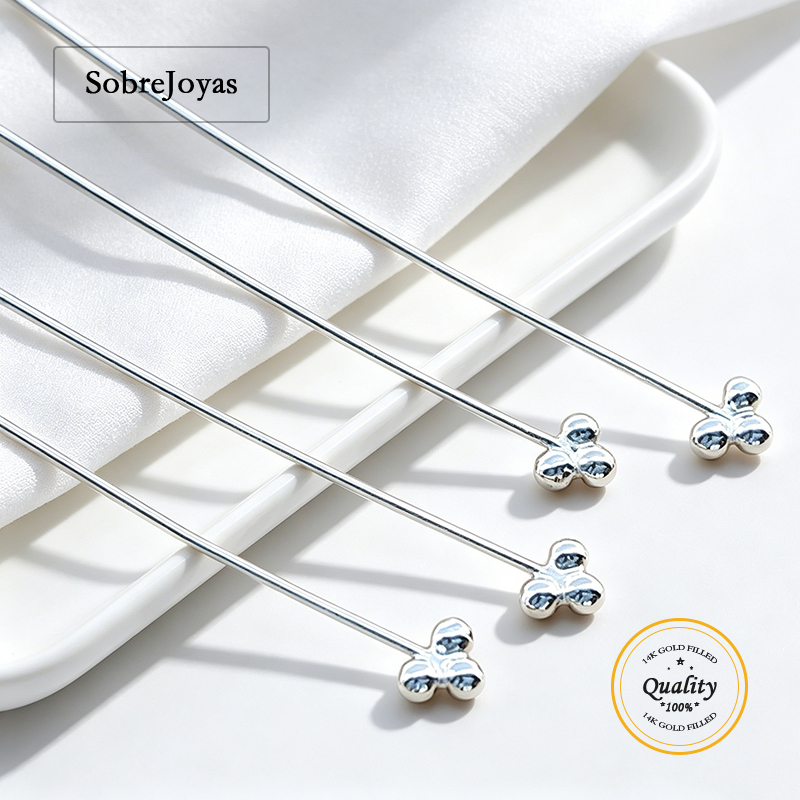 Jewelry Making Silver - 3 Cabezas de Perla de Plata