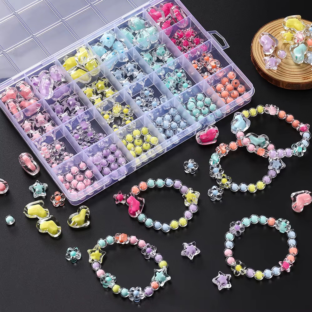 Jewelry Making Kits For Kids - 174 piezas/caja de cuentas acrílicas en