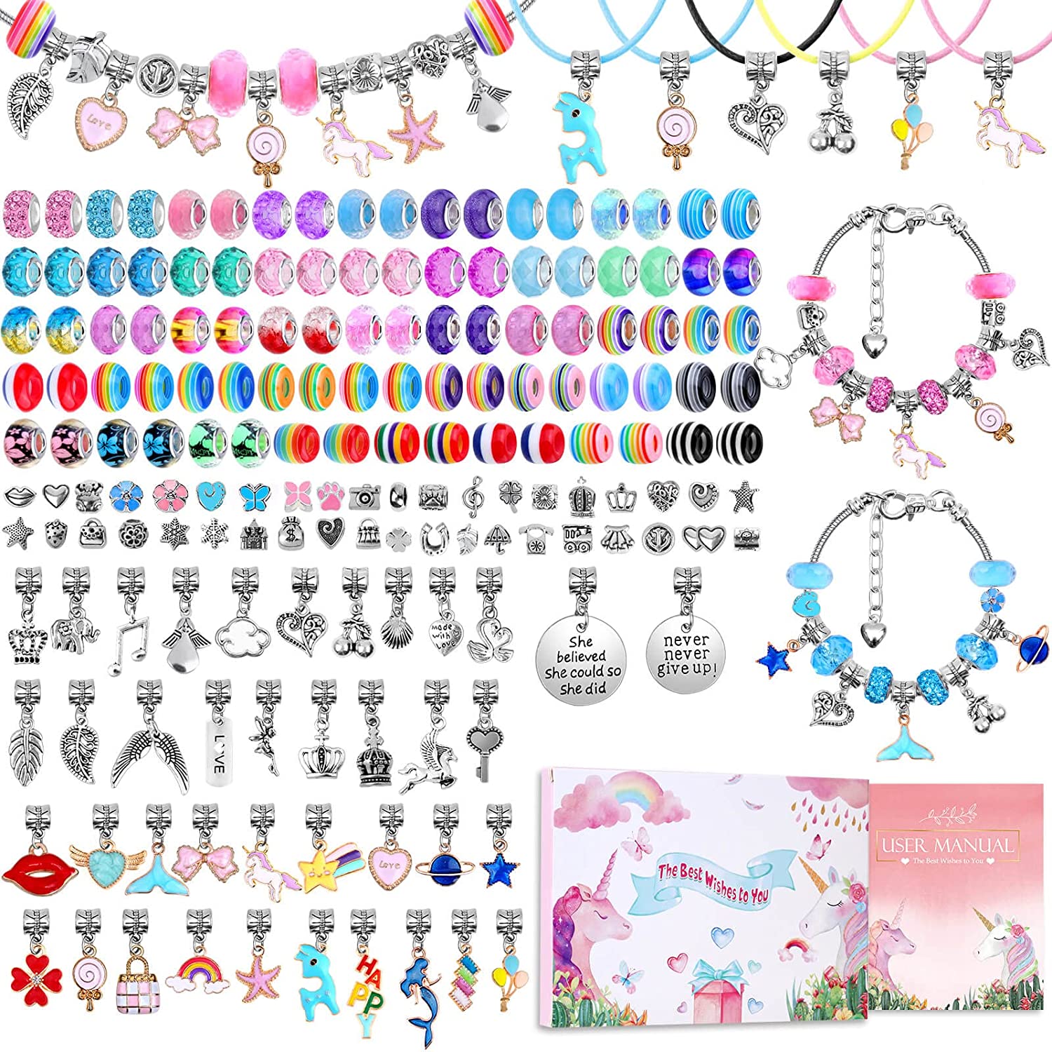 Jewelry Making Kits For Kids - Kit DE FABRICACIÓN de pulseras con