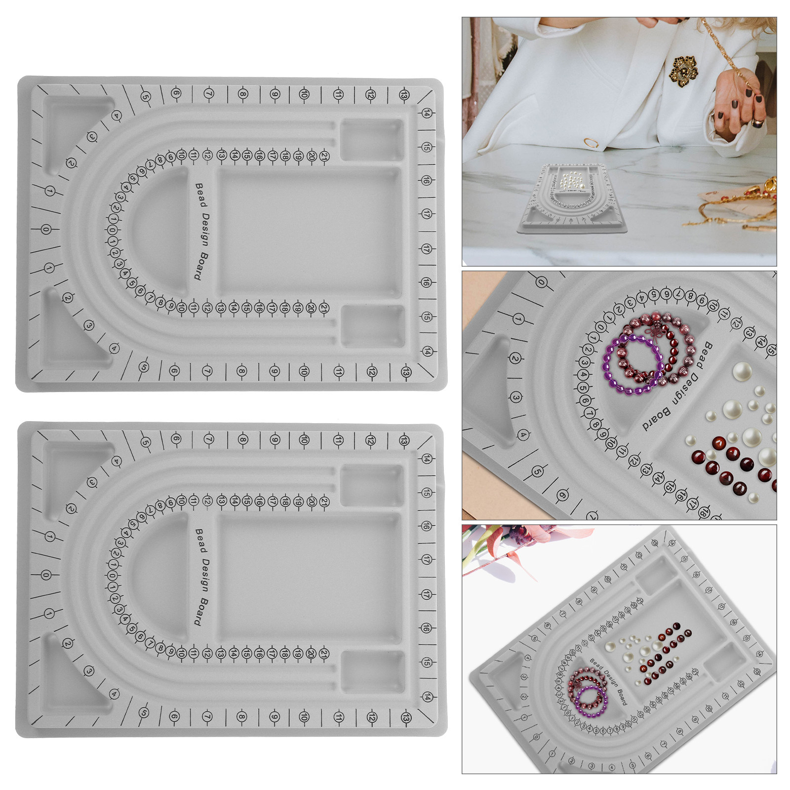 Jewelry Making Board - 2 Tableros de Diseño para Abalorios,