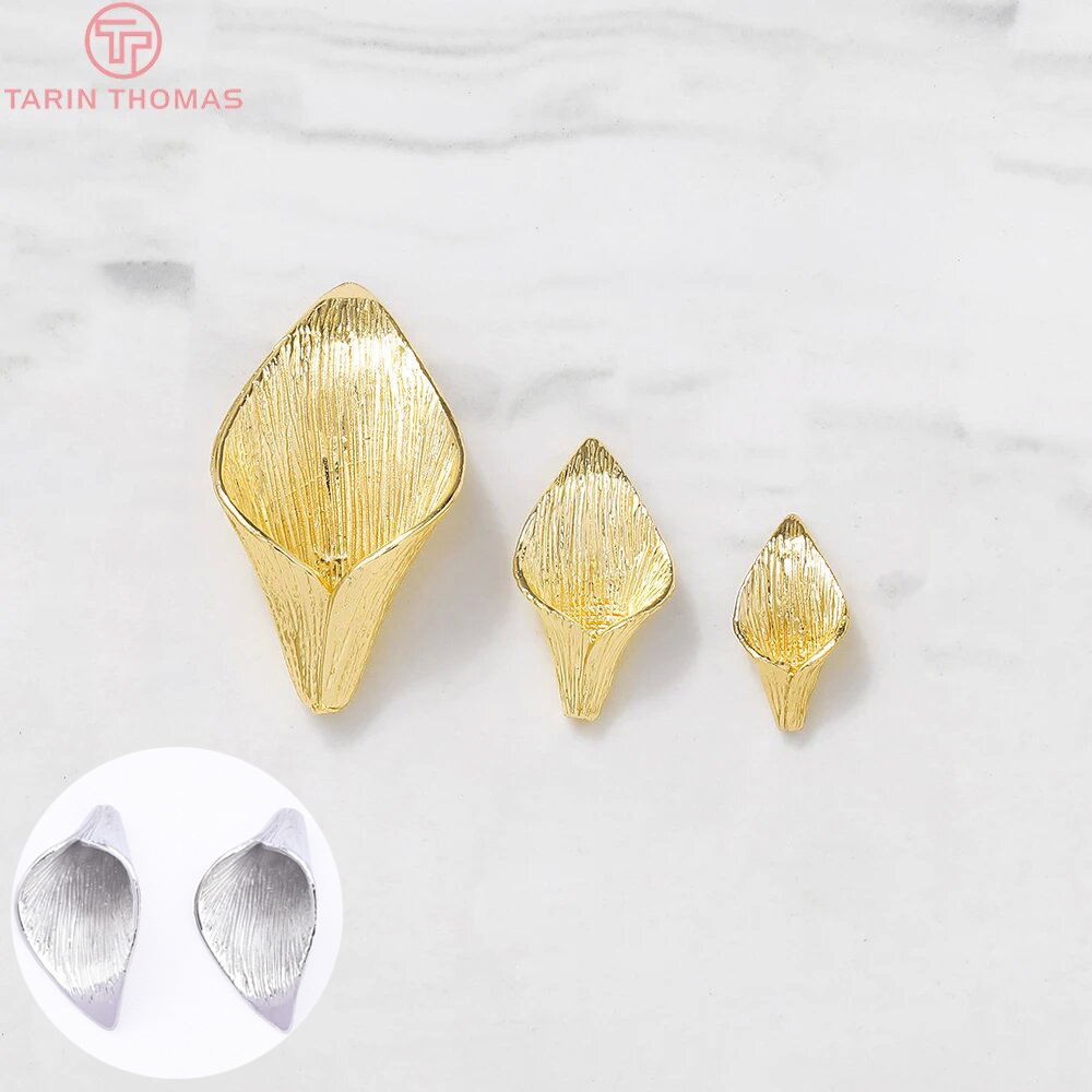 Bead Cap Flower - (3603)6 uds 8x14MM 10x19MM 24K Color