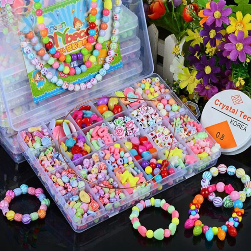 Jewelry Making Kits For Kids - Juego de cuentas DIY para niñas,
