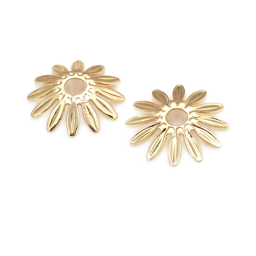 Cuentas de latón con forma de  - Bead Cap Flower reseña y precio