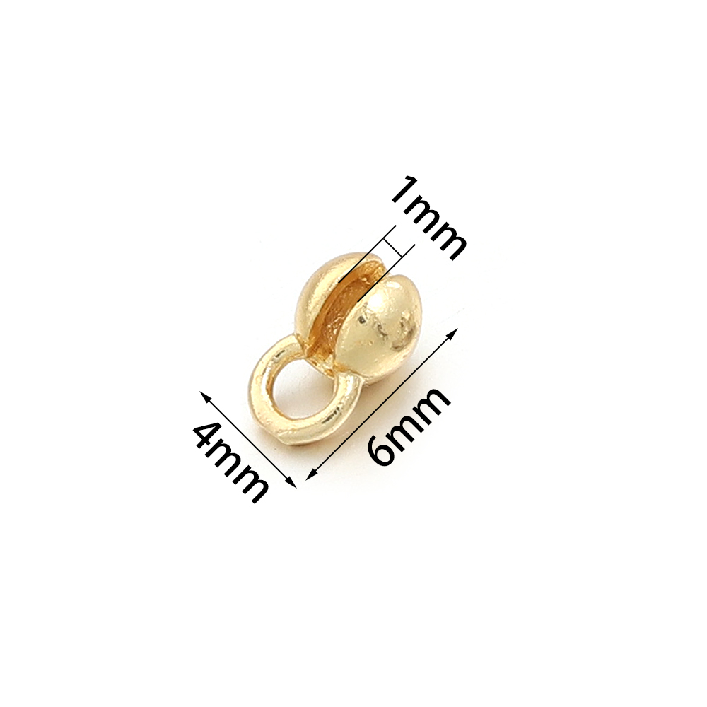 10 piezas de cuentas de crimpa - Jewelry Making Gold reseña y precio