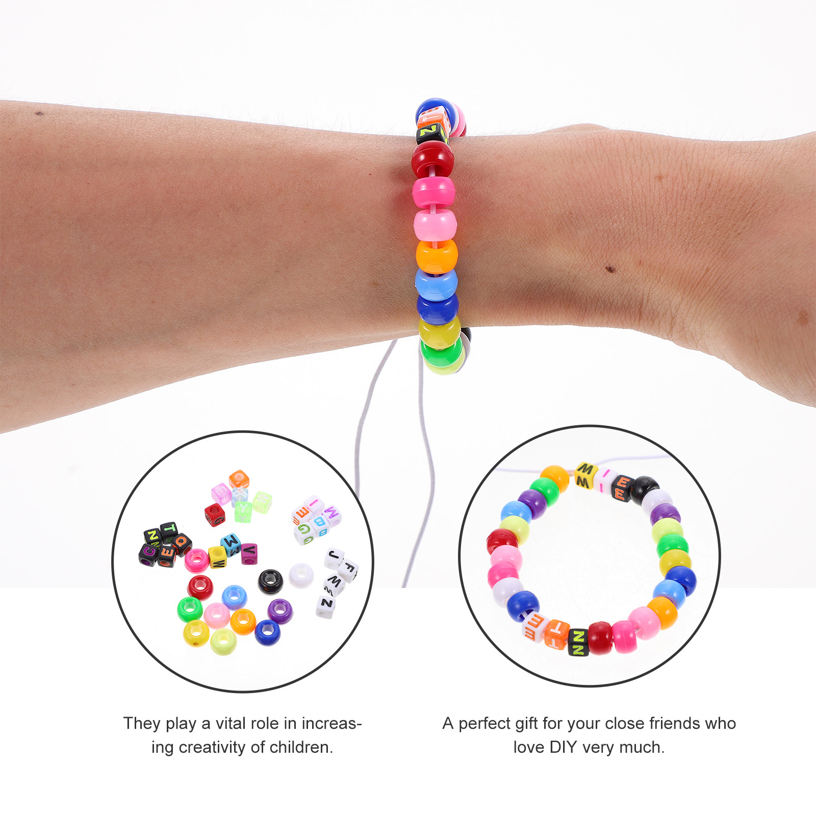 1 Juego de Cuentas de Letras d - Jewelry Making Kits For Kids reseña y precio