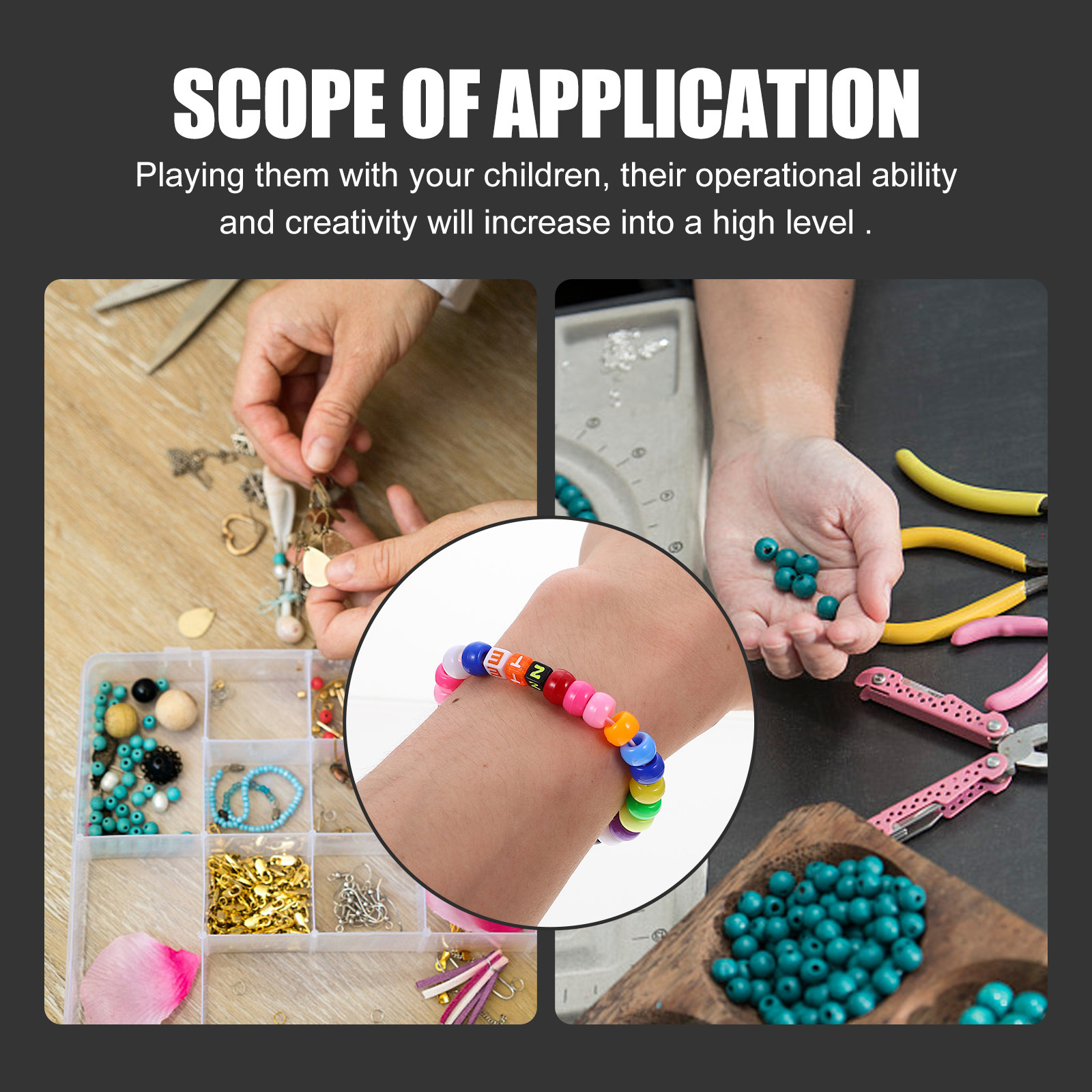 1 Juego de Cuentas de Letras d - Jewelry Making Kits For Kids reseña y precio