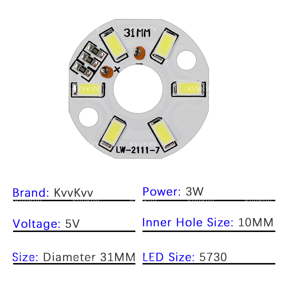 10 Uds LED 5V 3W lámpara de Co - Jewelry Making Board reseña y precio