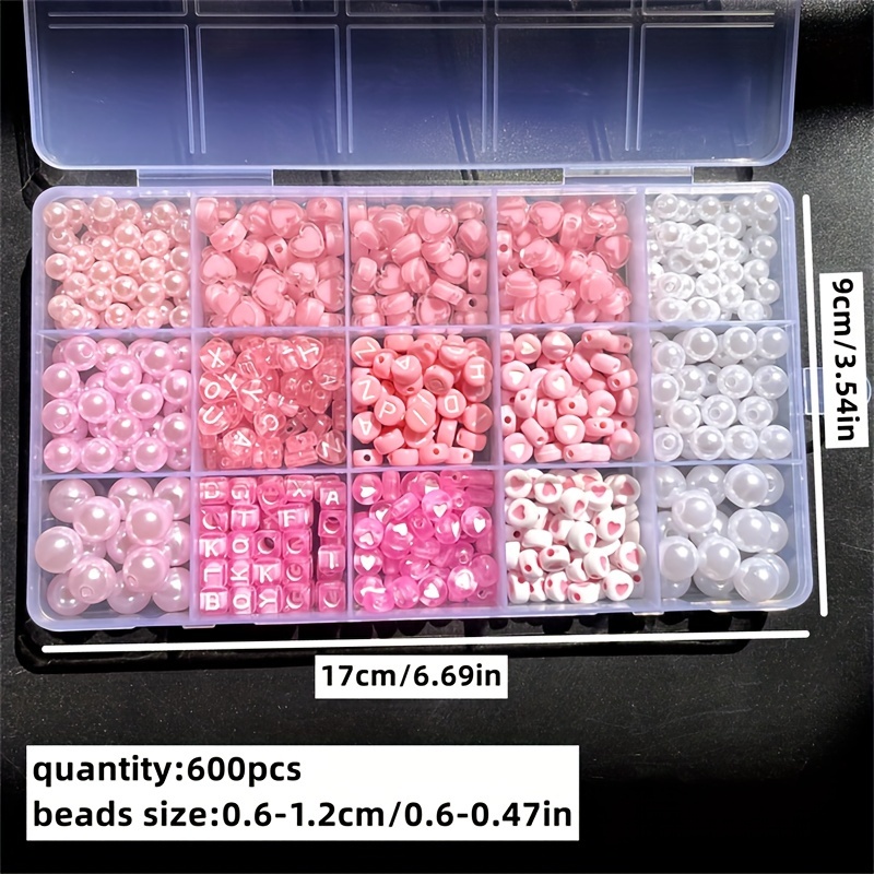 Caja de Alfabeto Rosa de 10 Pi - Jewelry Making Tutorials reseña y precio