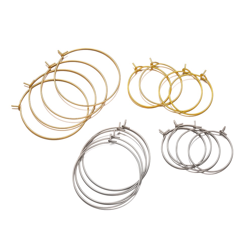 50 Piezas de Aros de Acero Ino - Jewelry Making Silver reseña y precio