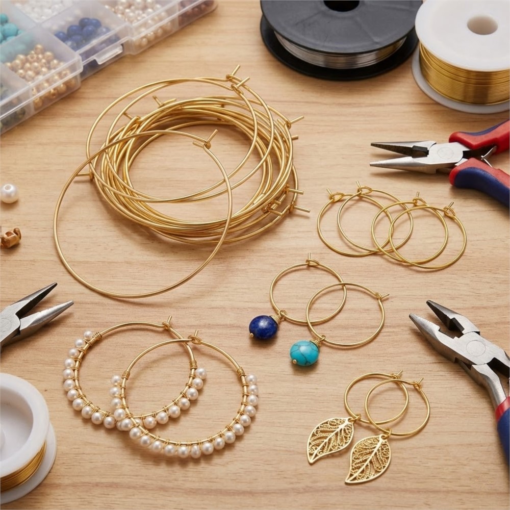 50 Piezas de Aros de Acero Ino - Jewelry Making Silver reseña y precio