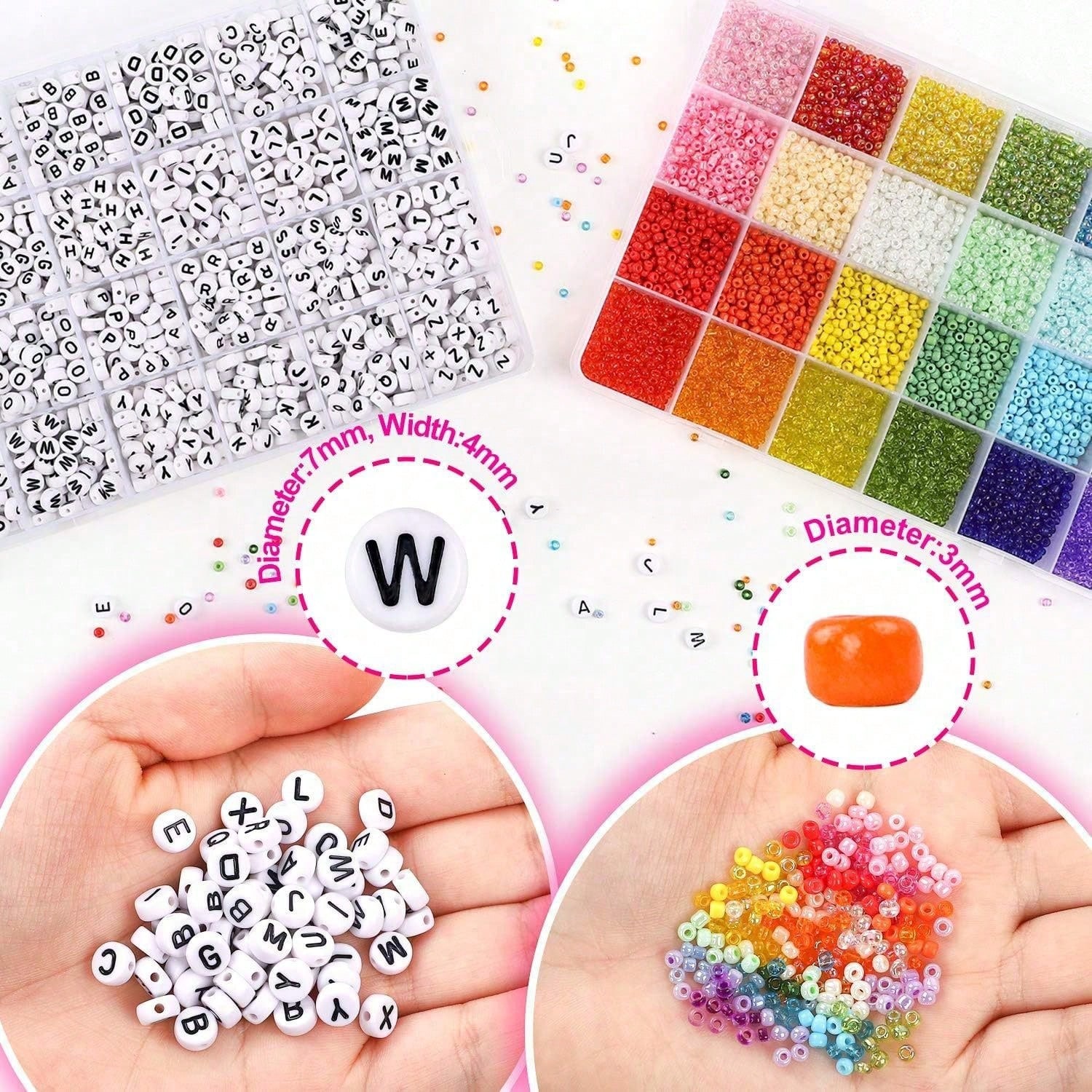 5760 piezas, caja de 24 compar - Jewelry Making Kits For Kids reseña y precio