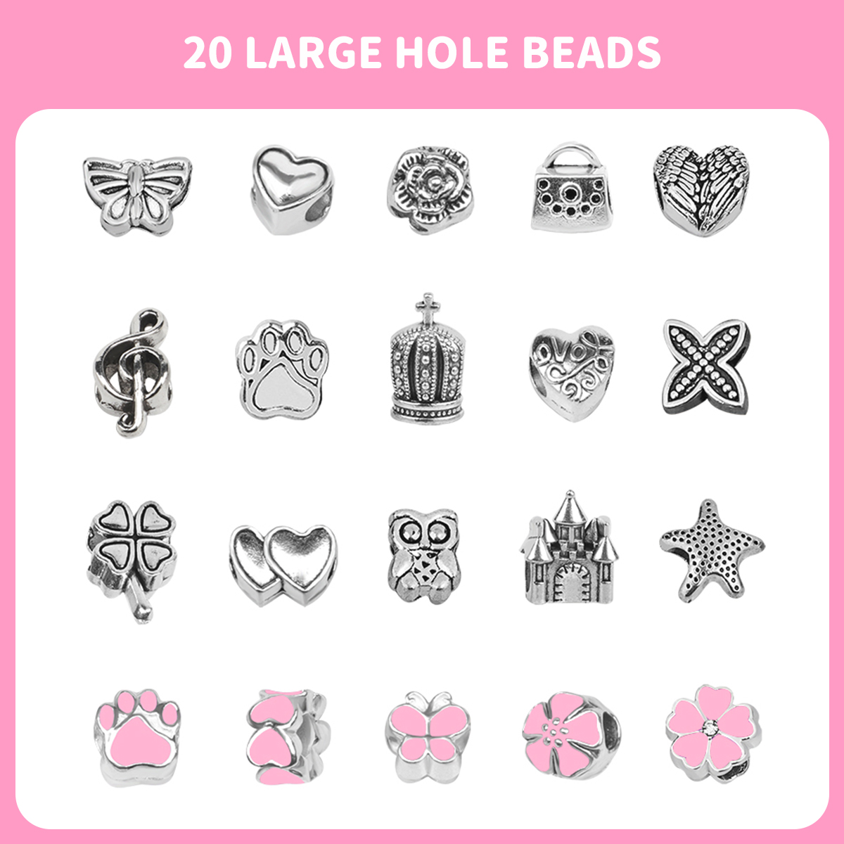 66 Uds pulsera con dijes colla - Jewelry Making Kits For Kids reseña y precio
