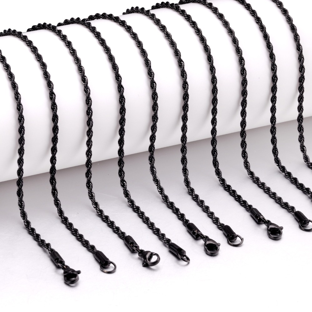 ASONSTEEL-collar de cadena cub - Jewelry Making Singapore reseña y precio