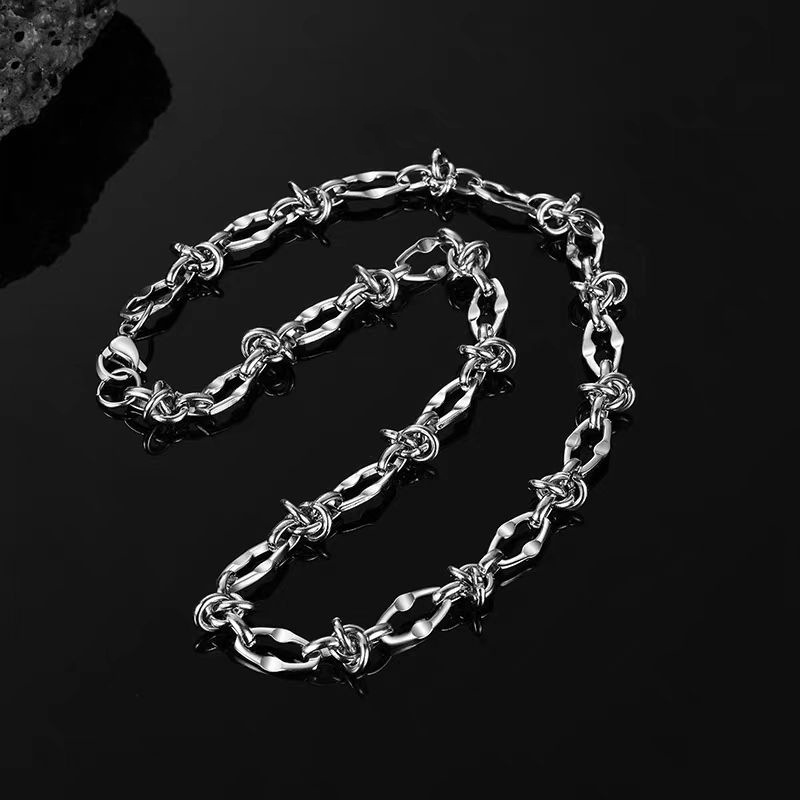 ASONSTEEL-collar de cadena de  - Jewelry Making Singapore reseña y precio