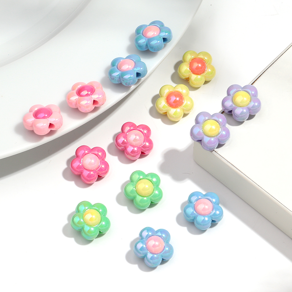 10 Uds. Cuentas acrílicas de g - Bead Cap Flower reseña y precio
