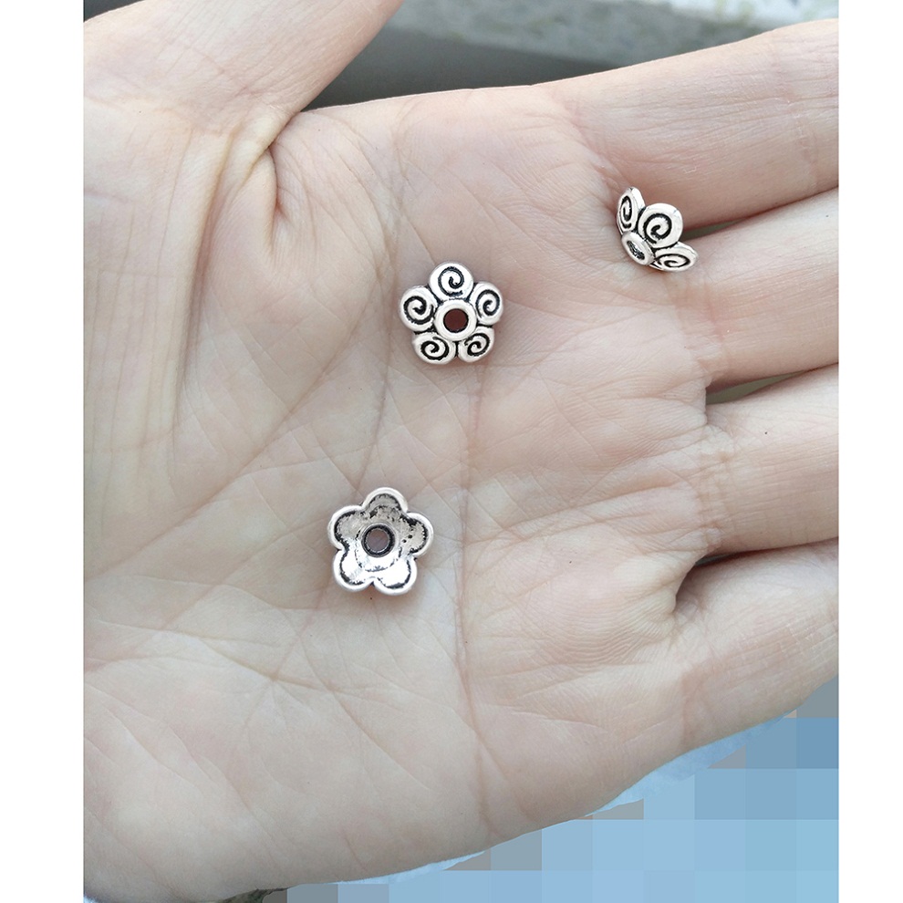 Accesorios de joyería, tapas d - Bead Cap Flower reseña y precio