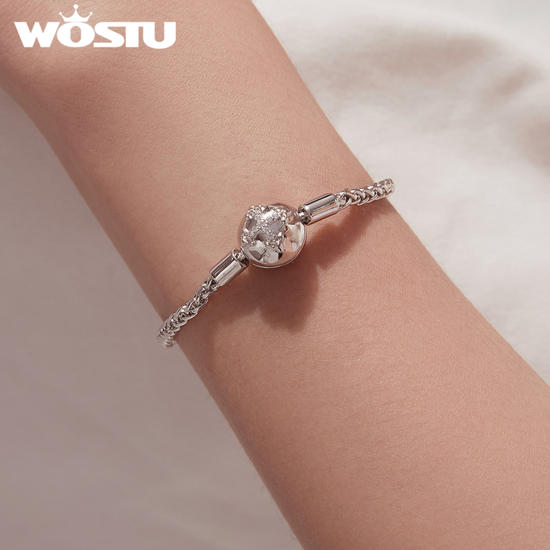 Pulsera de Plata de Ley WOSTU  - Jewelry Making Singapore reseña y precio