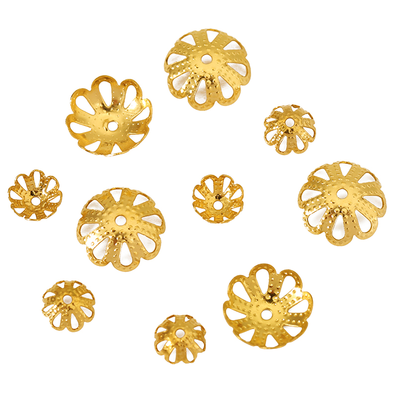 30 piezas de tapas de extremo  - Bead Cap Flower reseña y precio