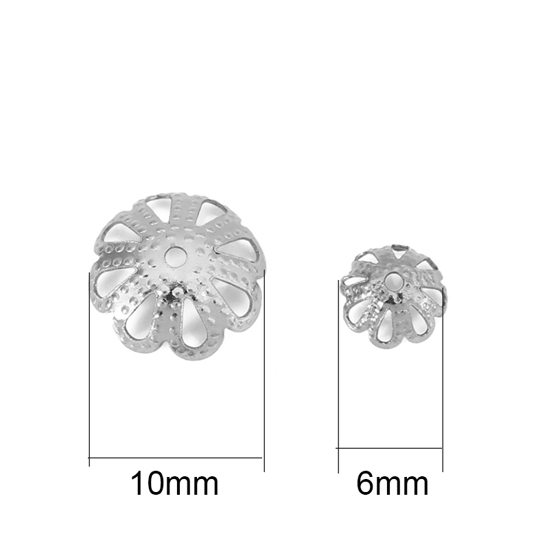 30 piezas de tapas de extremo  - Bead Cap Flower reseña y precio