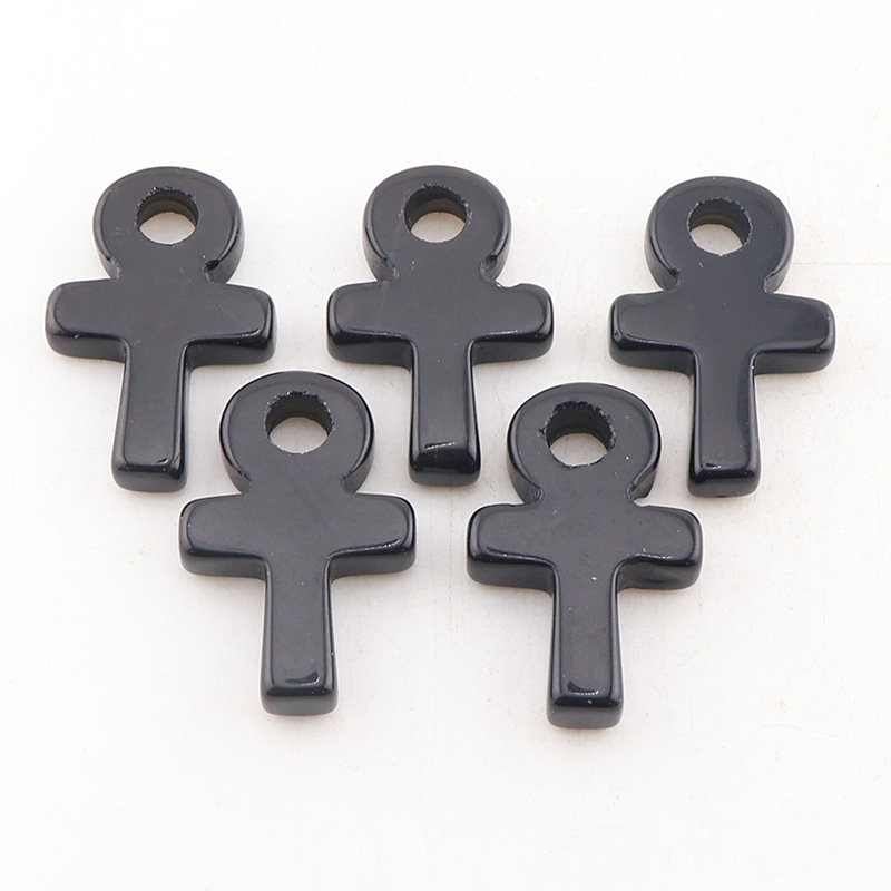 Colgante de Obsidiana con Cruz - Jewelry Making Michaels reseña y precio