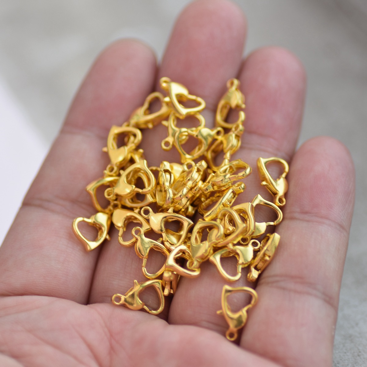 Ganchos con forma de corazón d - Jewelry Making Silver reseña y precio