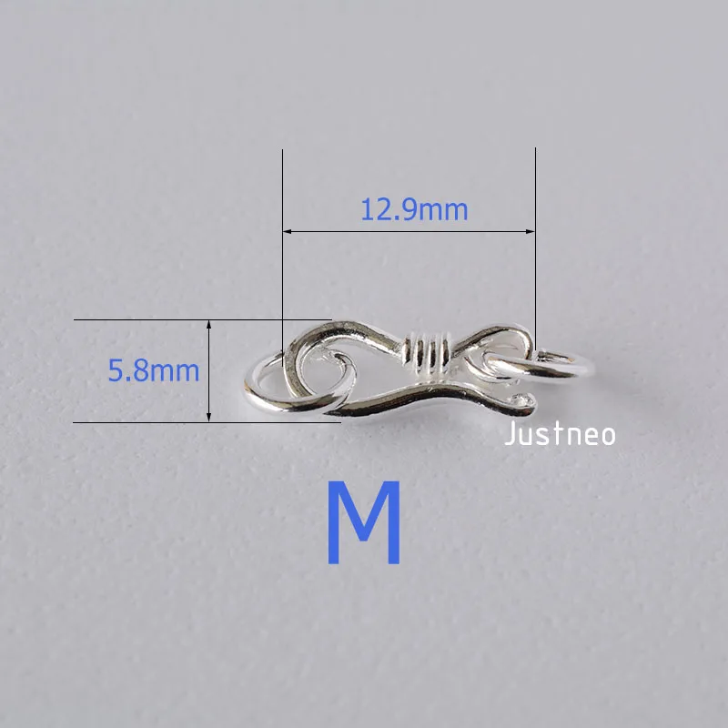 Cierre de pez con gancho y ojo - Jewelry Making Silver reseña y precio