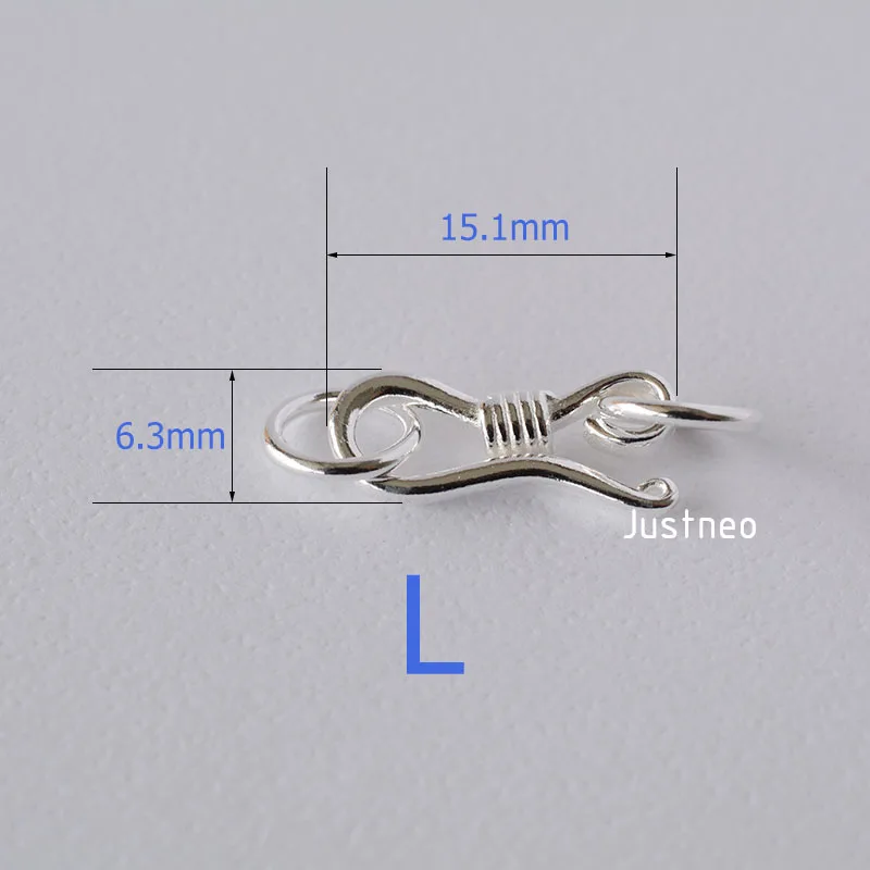 Cierre de pez con gancho y ojo - Jewelry Making Silver reseña y precio