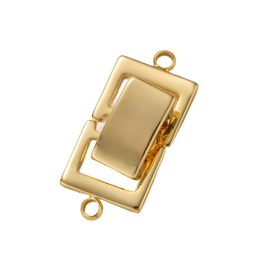 2 uds. Cierre en capas chapado - Jewelry Making Gold reseña y precio