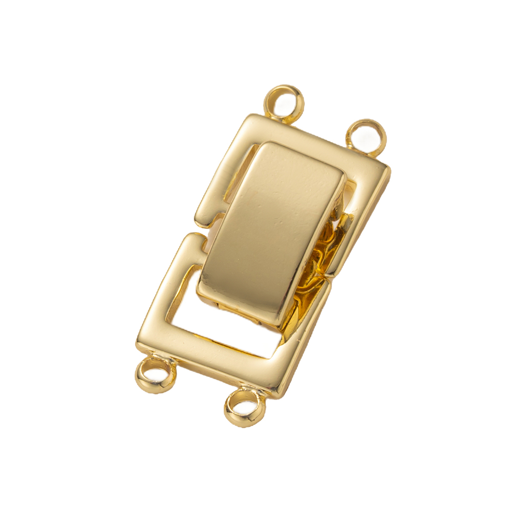 2 uds. Cierre en capas chapado - Jewelry Making Gold reseña y precio