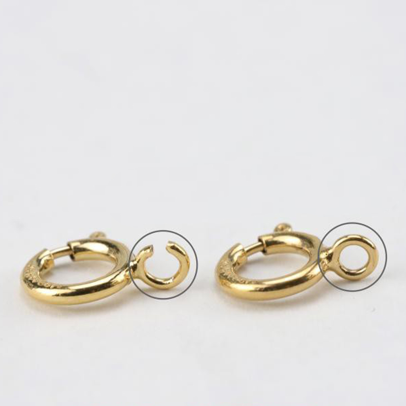 Cierres de Anillo de Resorte d - Jewelry Making Gold reseña y precio